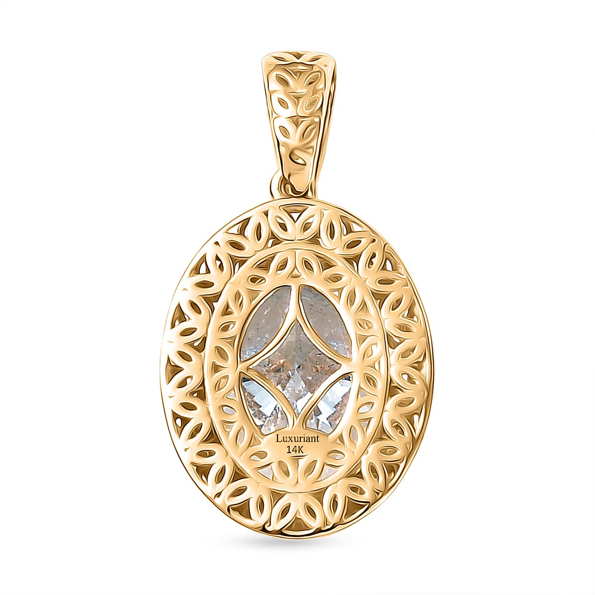 LUXURIANT 2 Ct. Lab Grown Diamond Solitaire Pendant in 14K Yellow Gold 8360298 5