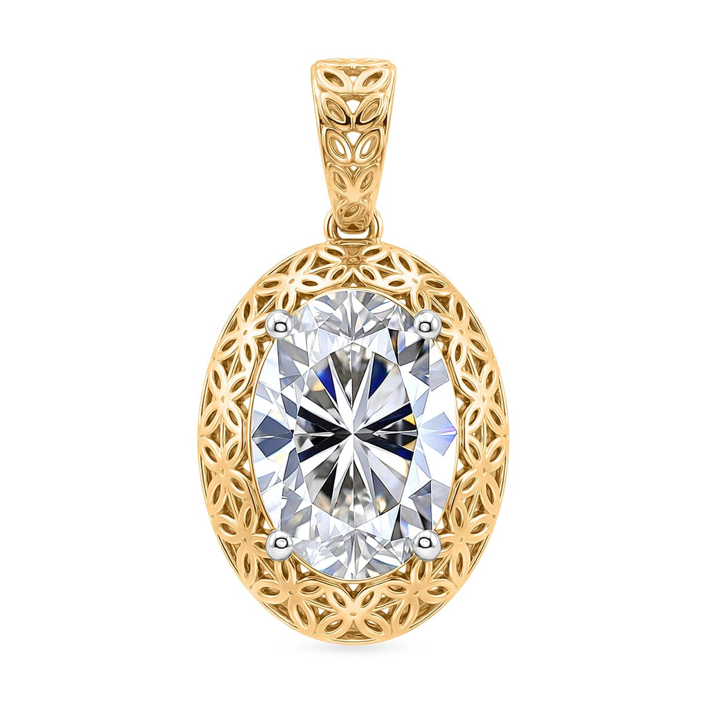 Luxuriant - Tarakasi 18K Yellow Gold IGI Certified VS-E-F Lab Grown Diamond  Oval Cut Solitaire Pendant 2.00 Ct.