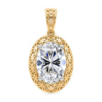 Luxuriant - Tarakasi 18K Yellow Gold IGI Certified VS-E-F Lab Grown Diamond  Oval Cut Solitaire Pendant 2.00 Ct.