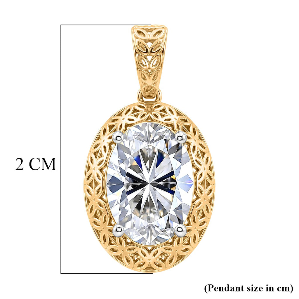 Luxuriant - Tarakasi 18K Yellow Gold IGI Certified VS-E-F Lab Grown Diamond  Oval Cut Solitaire Pendant 2.00 Ct.