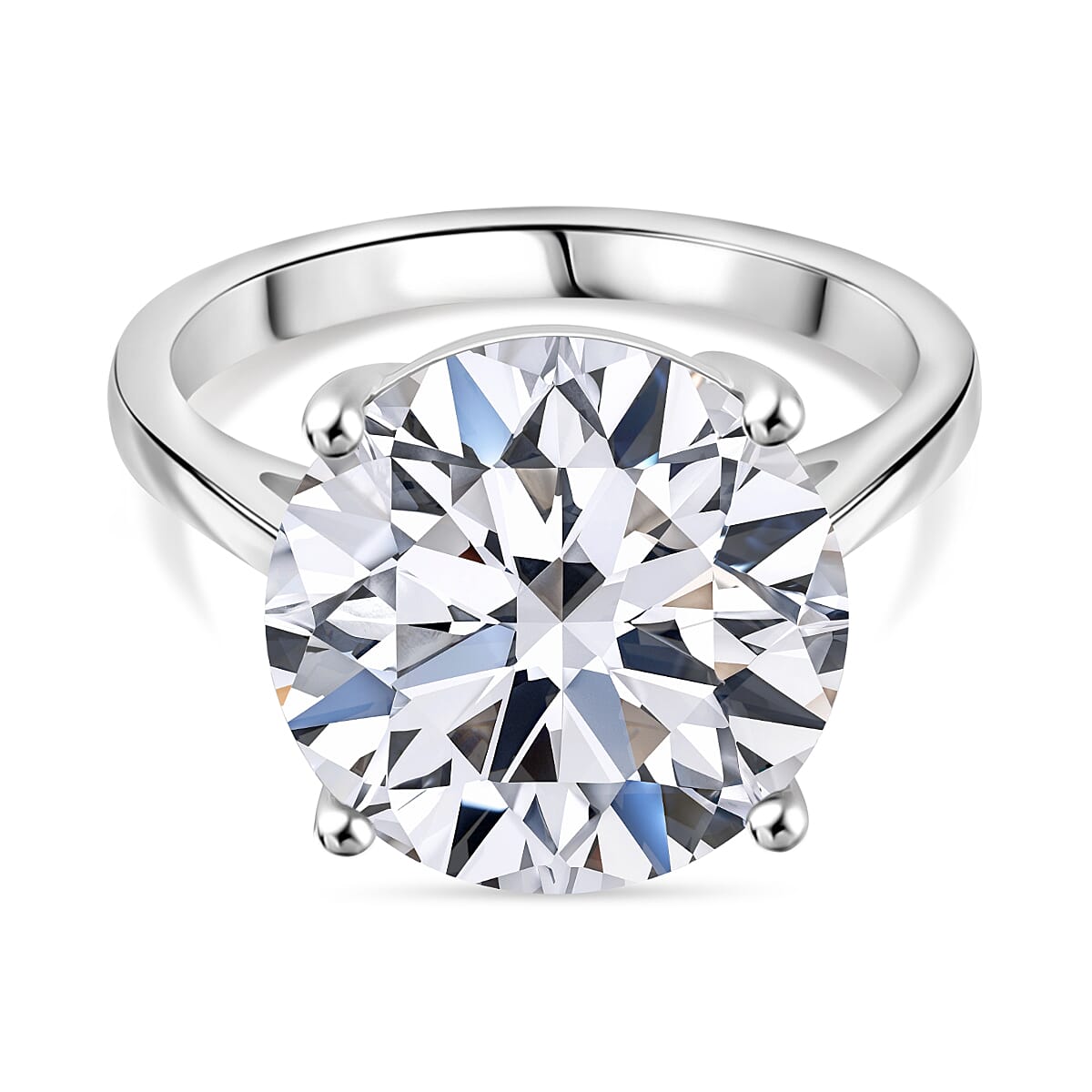 LUXURIANT 10 Ct. Lab Grown Diamond Solitaire Ring in 950 Platinum, IGI Certified 8376464 0