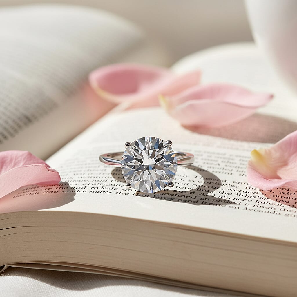 LUXURIANT 10 Ct. Lab Grown Diamond Solitaire Ring in 950 Platinum, IGI Certified 8376464 1