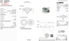 Luxuriant 950 Platinum IGI Certified Lab Grown Diamond (VS-2F) Ring 10.07 Ct, Platinum Wt. 9.59 Gms.