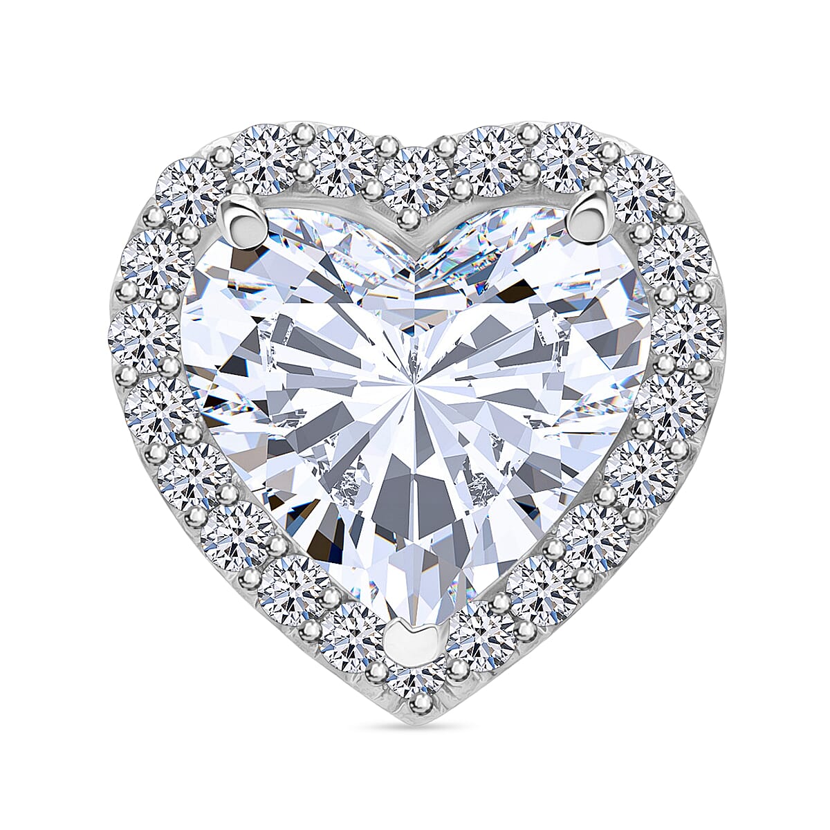 Luxuriant 950 Platinum IGI Certified Lab Grown Diamond (VS/EF) Heart Pendant 5.52 Ct 8276957 0