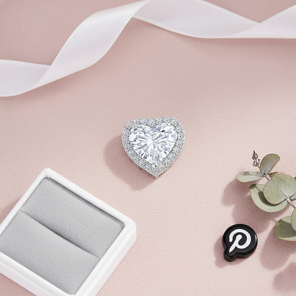Luxuriant 950 Platinum IGI Certified Lab Grown Diamond (VS/EF) Heart Pendant 5.52 Ct 8276957 2