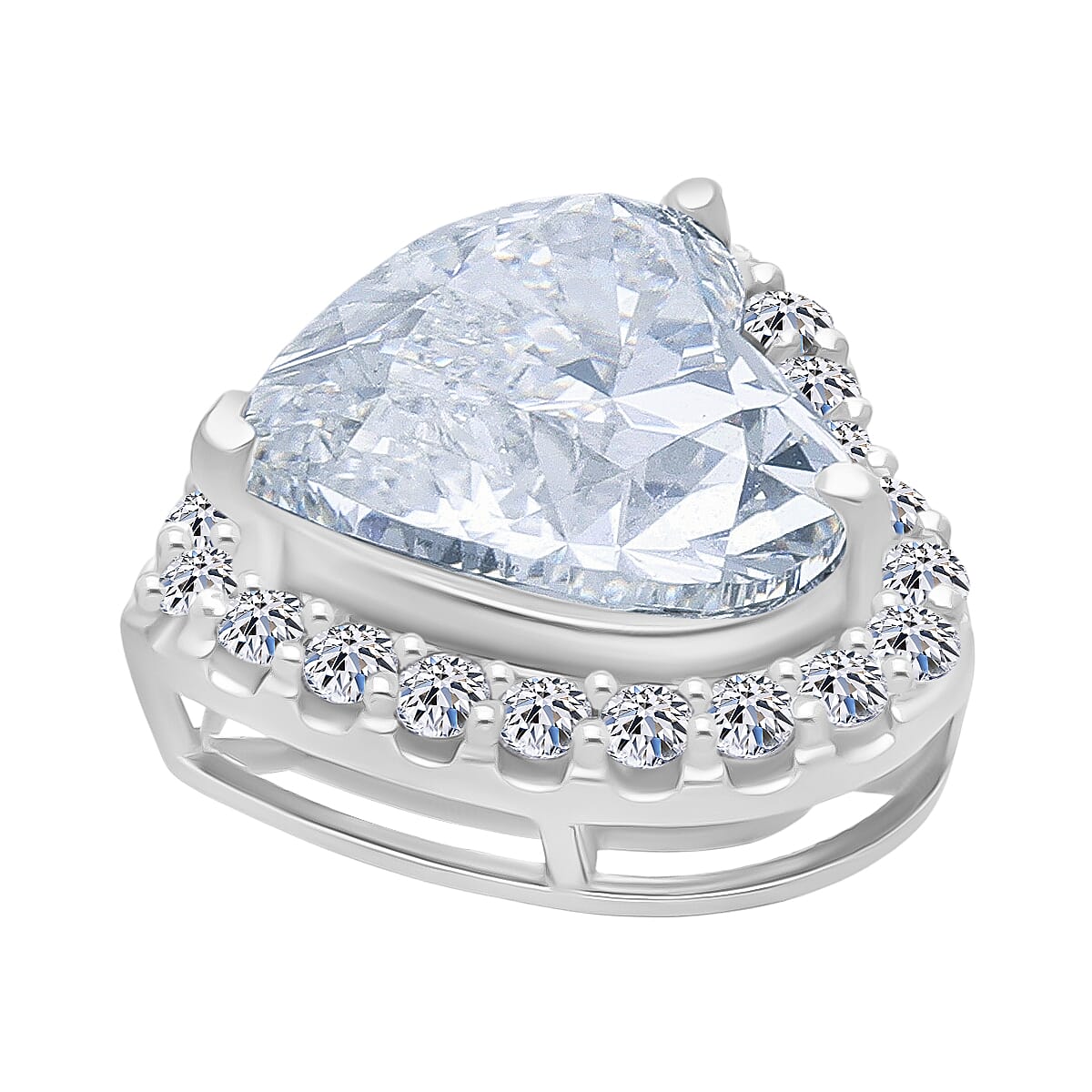 Luxuriant 950 Platinum IGI Certified Lab Grown Diamond (VS/EF) Heart Pendant 5.52 Ct 8276957 3