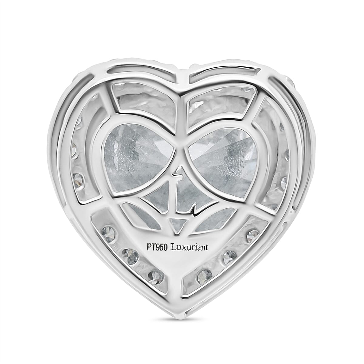 Luxuriant 950 Platinum IGI Certified Lab Grown Diamond (VS/EF) Heart Pendant 5.52 Ct 8276957 4