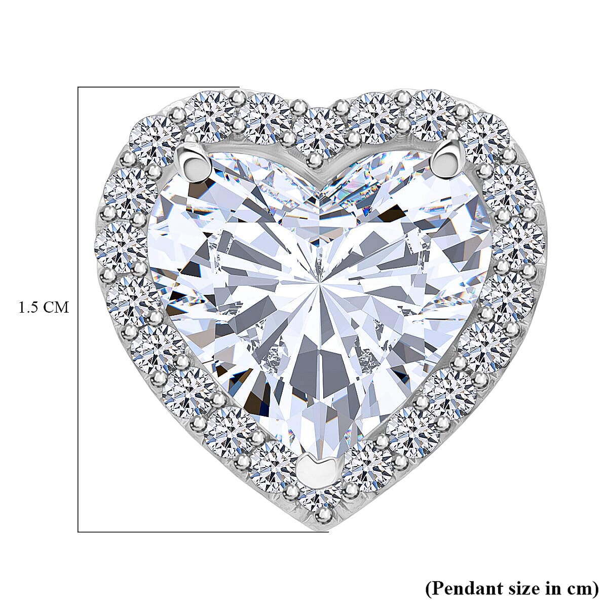 Luxuriant 950 Platinum IGI Certified Lab Grown Diamond (VS/EF) Heart Pendant 5.52 Ct 8276957 5