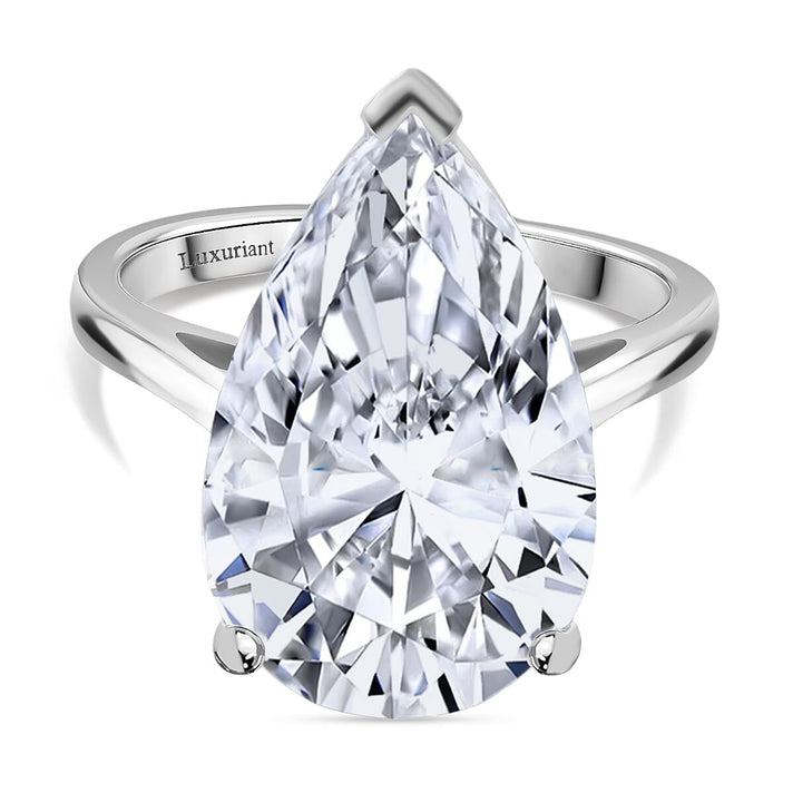 LUXURIANT 10 Ct. Lab Grown Diamond Solitaire Ring in 950 Platinum, IGI Certified 8353720 1