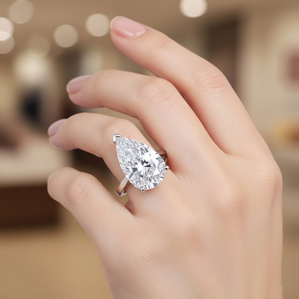 LUXURIANT 10 Ct. Lab Grown Diamond Solitaire Ring in 950 Platinum, IGI Certified 8358579 2