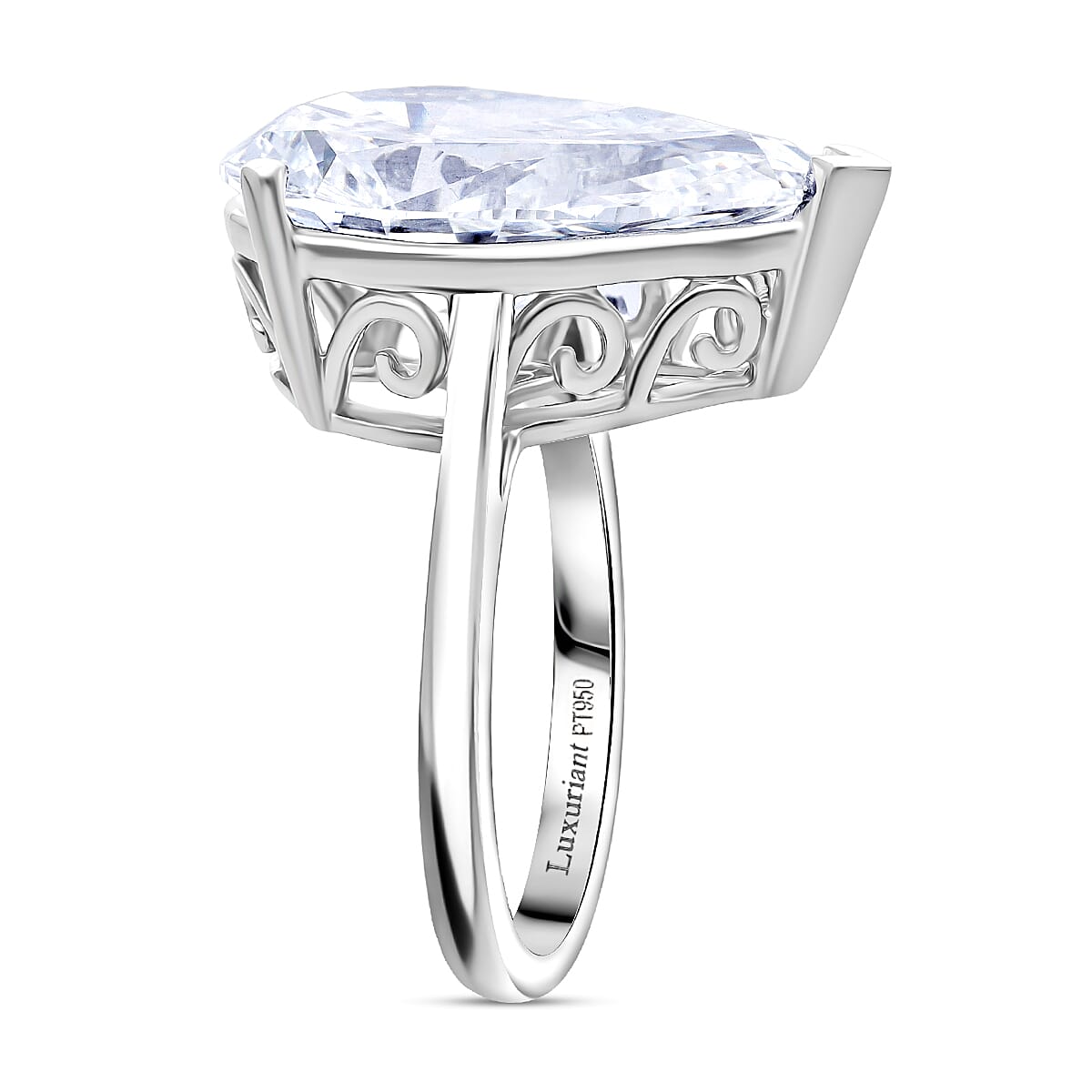 LUXURIANT 10 Ct. Lab Grown Diamond Solitaire Ring in 950 Platinum, IGI Certified 8358579 3