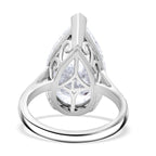 Collectors Edition - Luxuriant 950 Platinum IGI Certified Lab Grown Diamond (VS-EF) Pear Cut Solitaire Ring 10.00 Ct, Platinum Wt. 7.21 Gms.