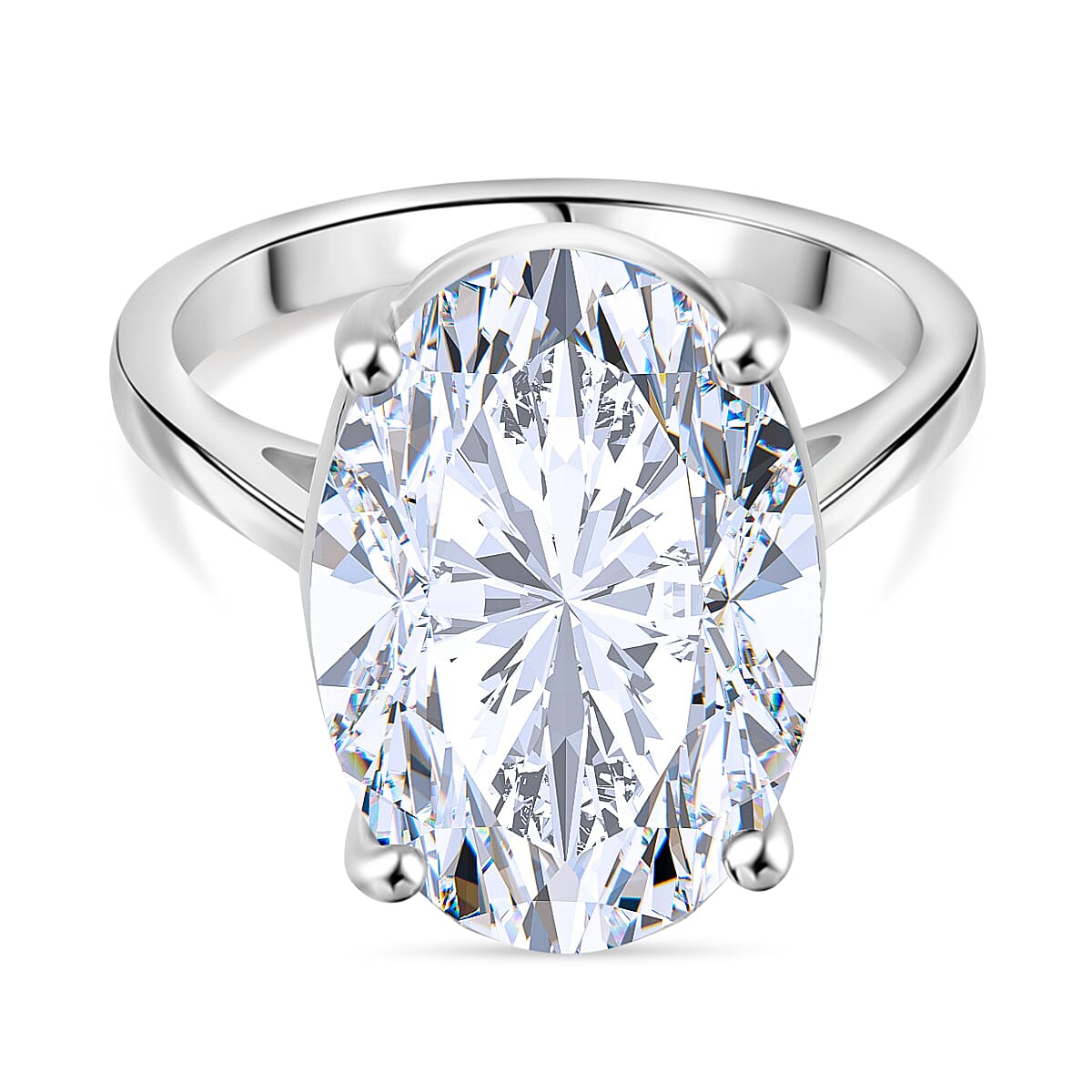 Luxuriant 950 Platinum IGI Certified Lab Grown Diamond (VVS-2F) Ring 10.02 Ct, Platinum Wt. 9.60 Gms. 8376480 0