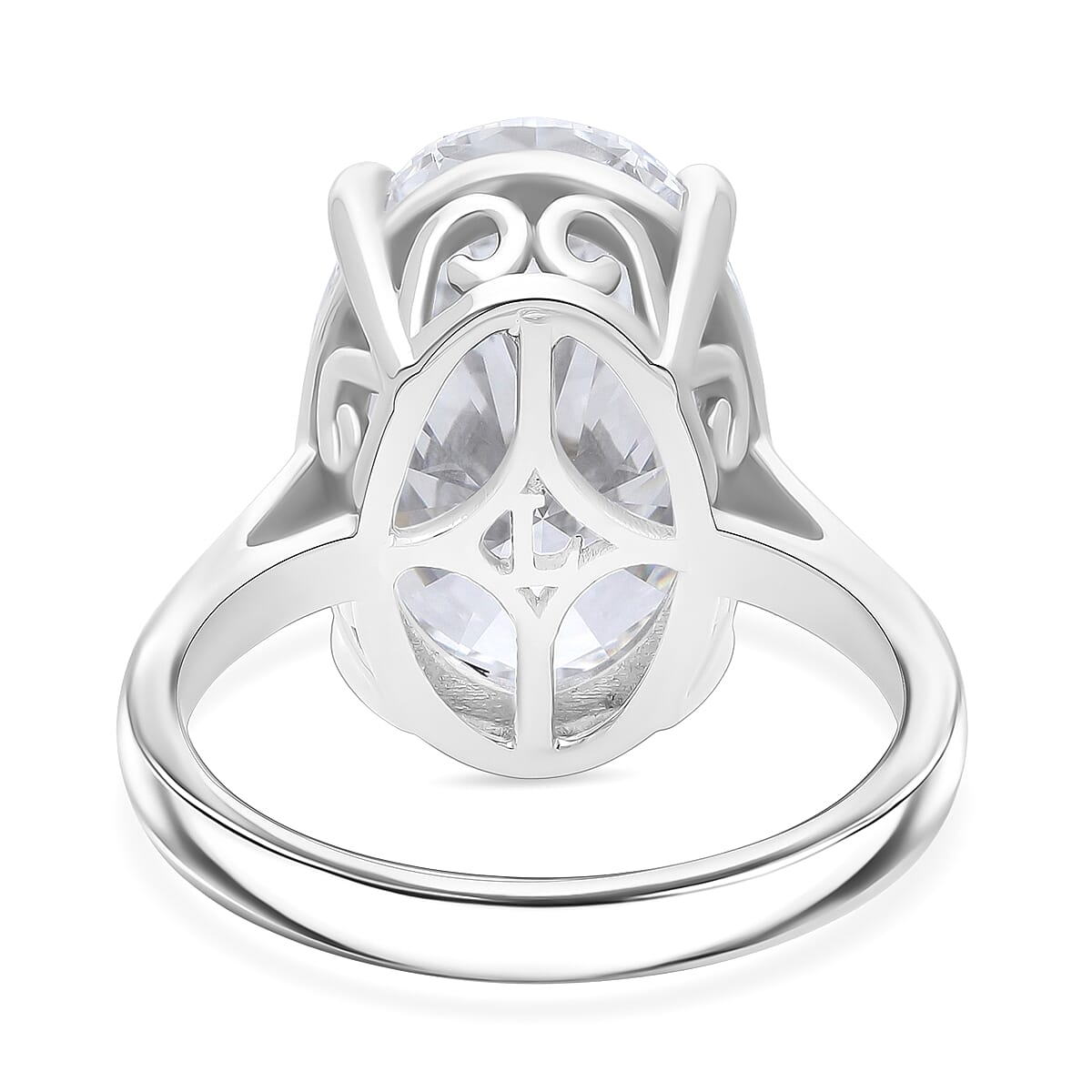 Luxuriant 950 Platinum IGI Certified Lab Grown Diamond (VVS-2F) Ring 10.02 Ct, Platinum Wt. 9.60 Gms. 8376480 4