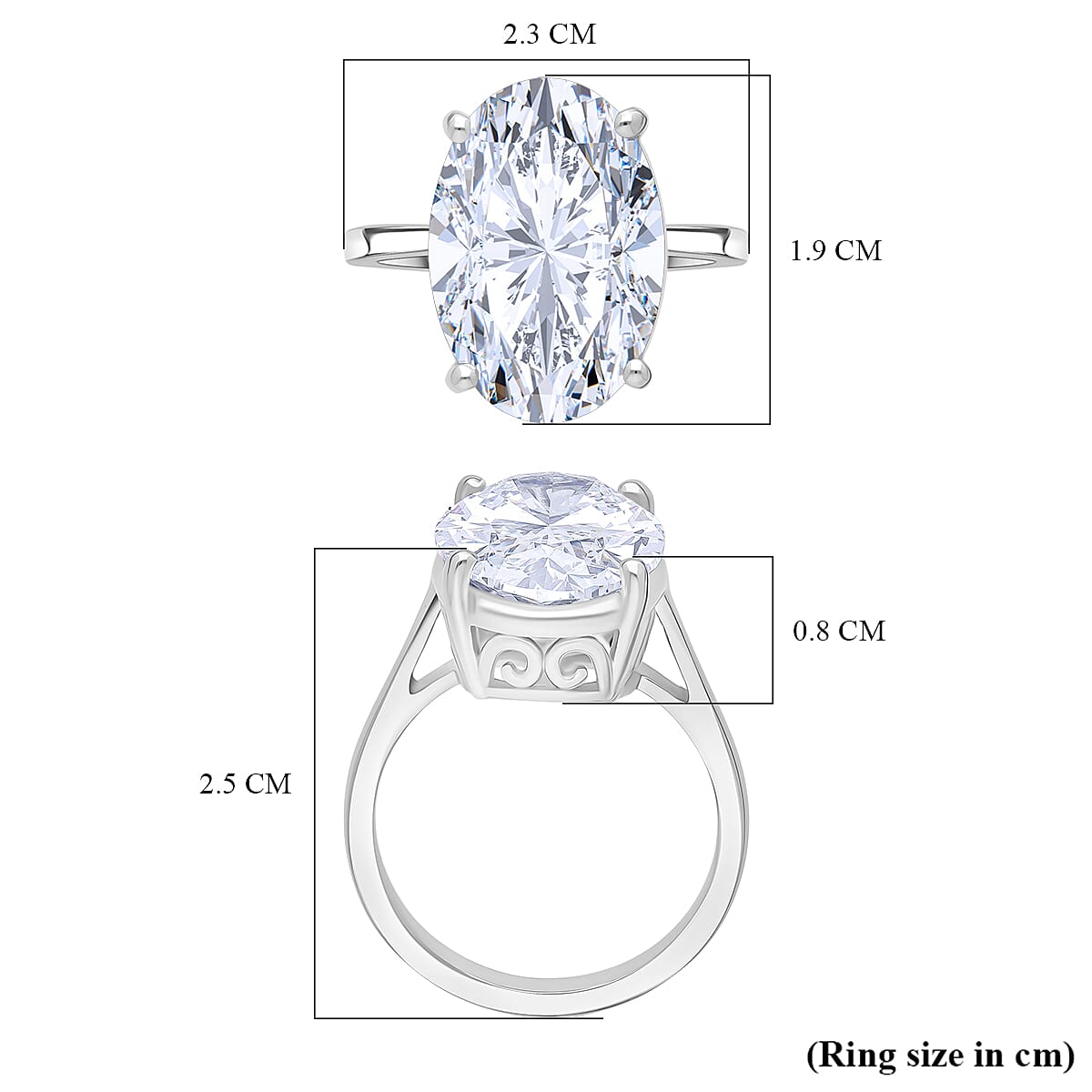 Luxuriant 950 Platinum IGI Certified Lab Grown Diamond (VVS-2F) Ring 10.02 Ct, Platinum Wt. 9.60 Gms. 8376480 5