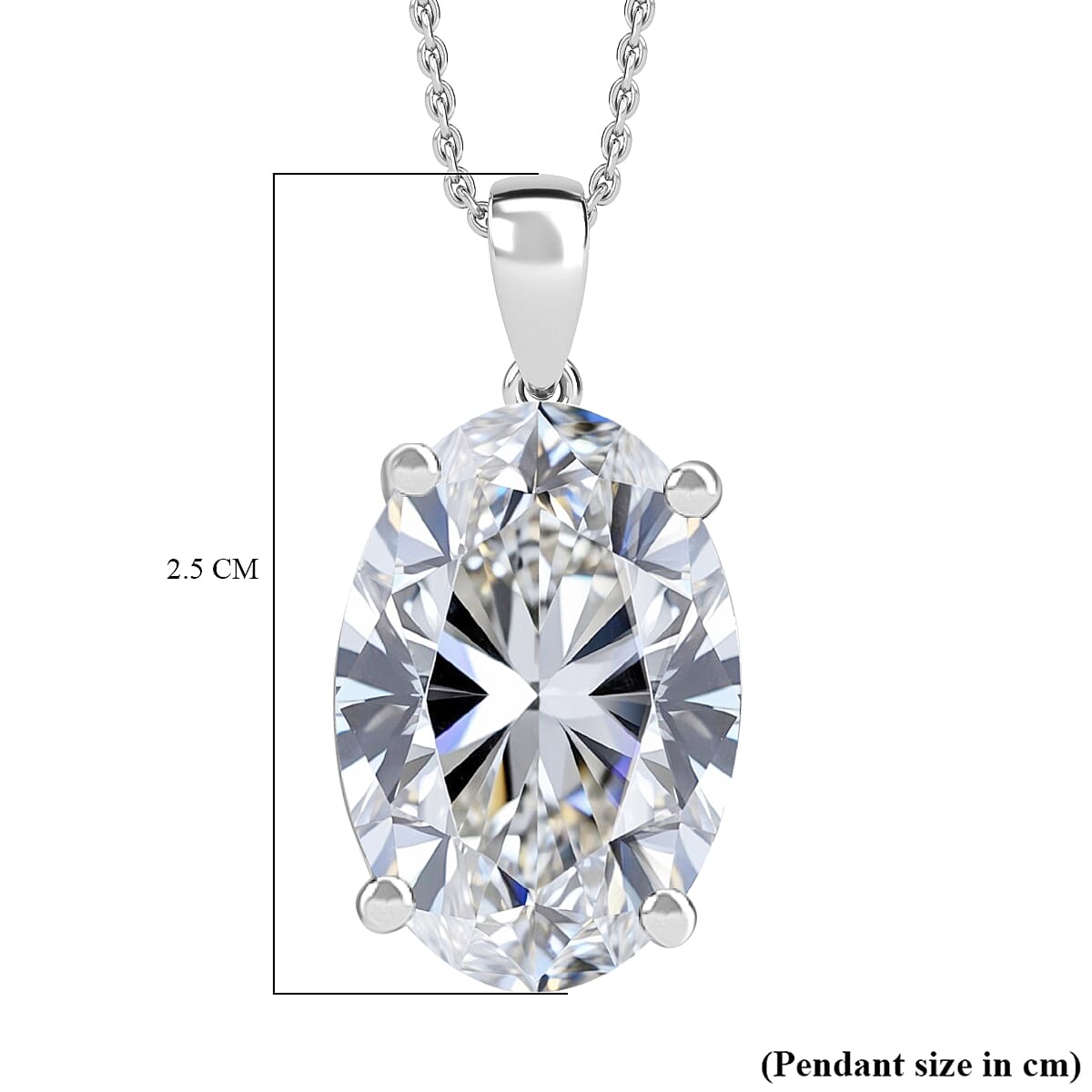 LUXURIANT 10 Ct. Lab Grown Diamond Solitaire Pendant in 950 Platinum, IGI Certified (VS-EF) 8206851 4