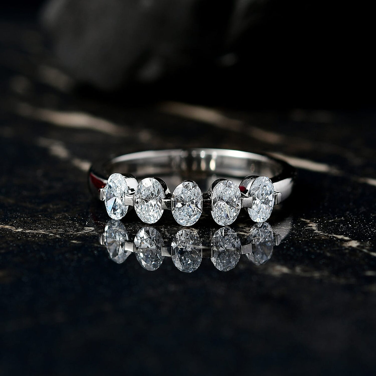 Luxuriant 950 Platinum (VS-EF) Lab Grown Diamond IGI Certified Ring 1.00 Ct, Platinum Wt. 4.98 Gms. 8193004 1