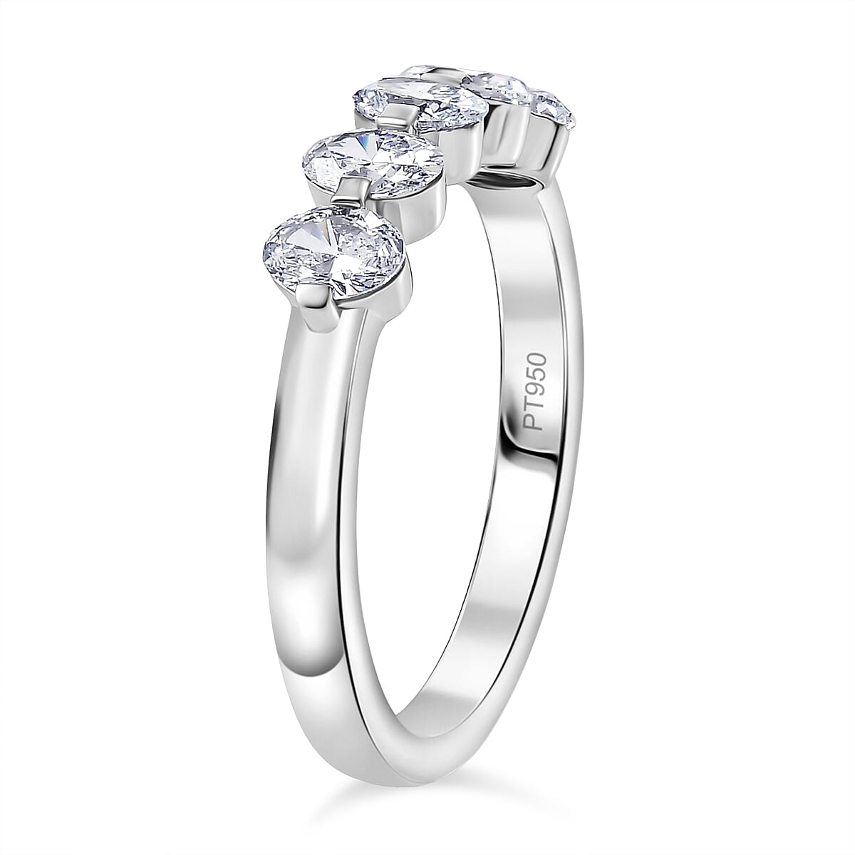 Luxuriant 950 Platinum (VS-EF) Lab Grown Diamond IGI Certified Ring 1.00 Ct, Platinum Wt. 4.98 Gms. 8193004 3