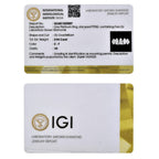 Luxuriant 950 Platinum (VS-EF) Lab Grown Diamond IGI Certified Ring 1.00 Ct, Platinum Wt. 4.98 Gms.