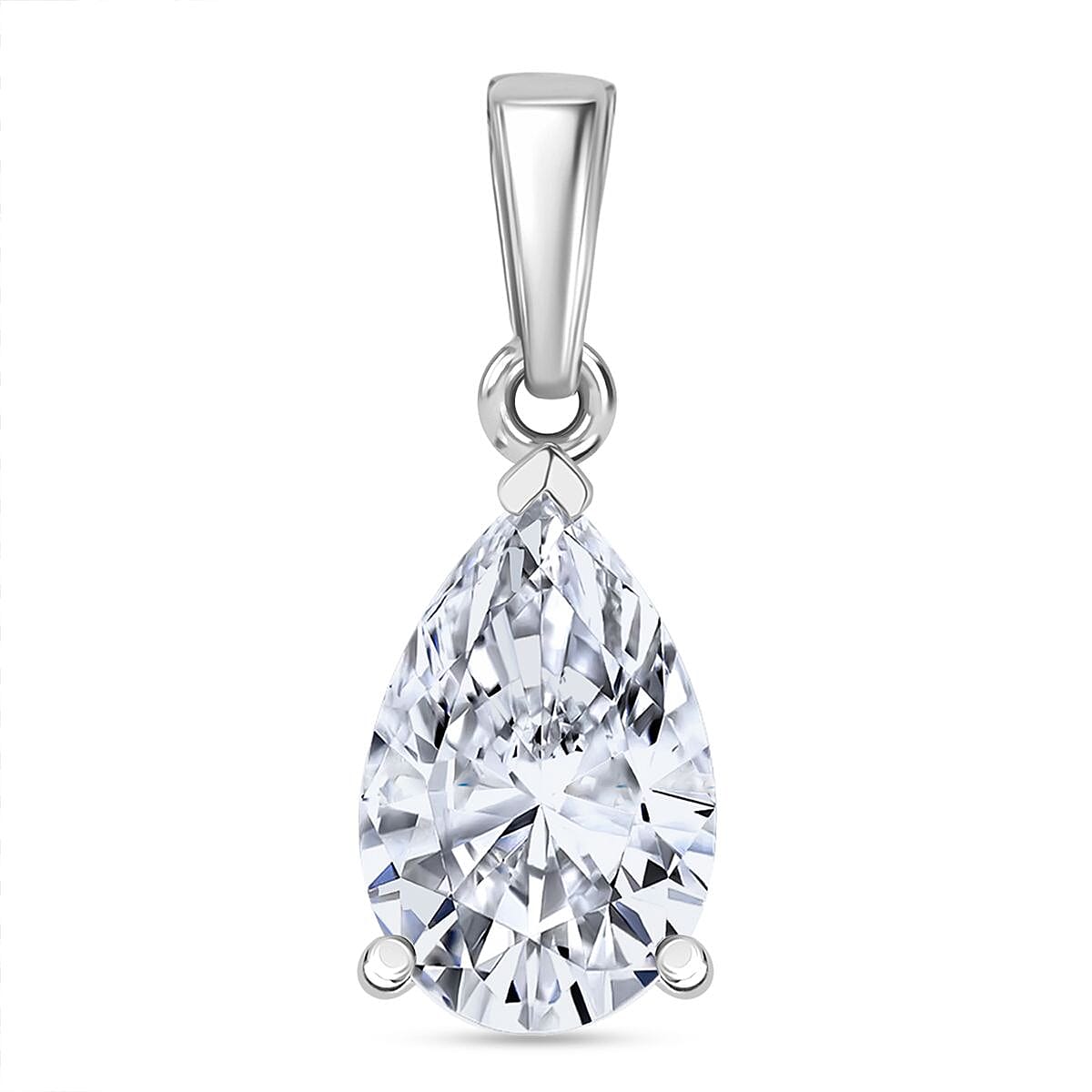 LUXURIANT 2 Ct. Lab Grown Diamond Solitaire Pendant in 950 Platinum, IGI Certified 8300268 0