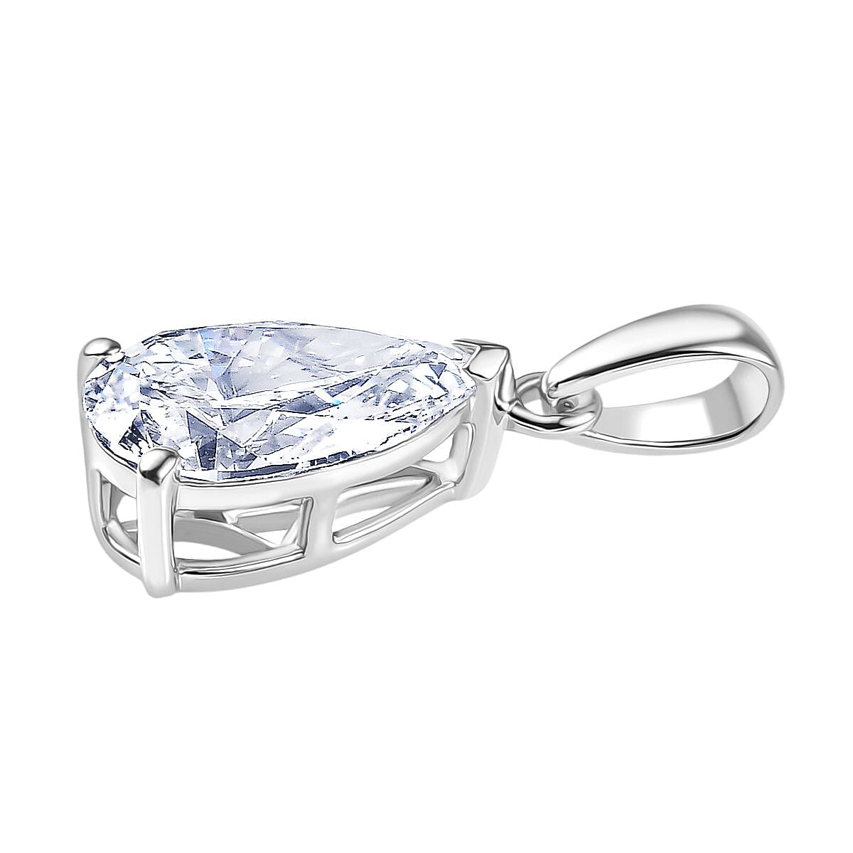 LUXURIANT 2 Ct. Lab Grown Diamond Solitaire Pendant in 950 Platinum, IGI Certified 8300268 4