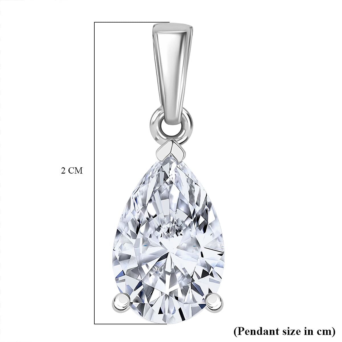 LUXURIANT 2 Ct. Lab Grown Diamond Solitaire Pendant in 950 Platinum, IGI Certified 8300268 6