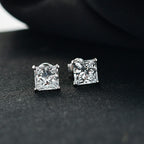 Luxuriant 950 Platinum SGL Certified Lab Grown Diamond (VS-EF) Solitaire Stud Push Post Earring 2.00 Ct.
