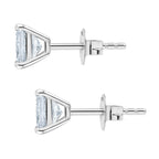 Luxuriant 950 Platinum SGL Certified Lab Grown Diamond (VS-EF) Solitaire Stud Push Post Earring 2.00 Ct.