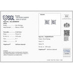 Luxuriant 950 Platinum SGL Certified Lab Grown Diamond (VS-EF) Solitaire Stud Push Post Earring 2.00 Ct.