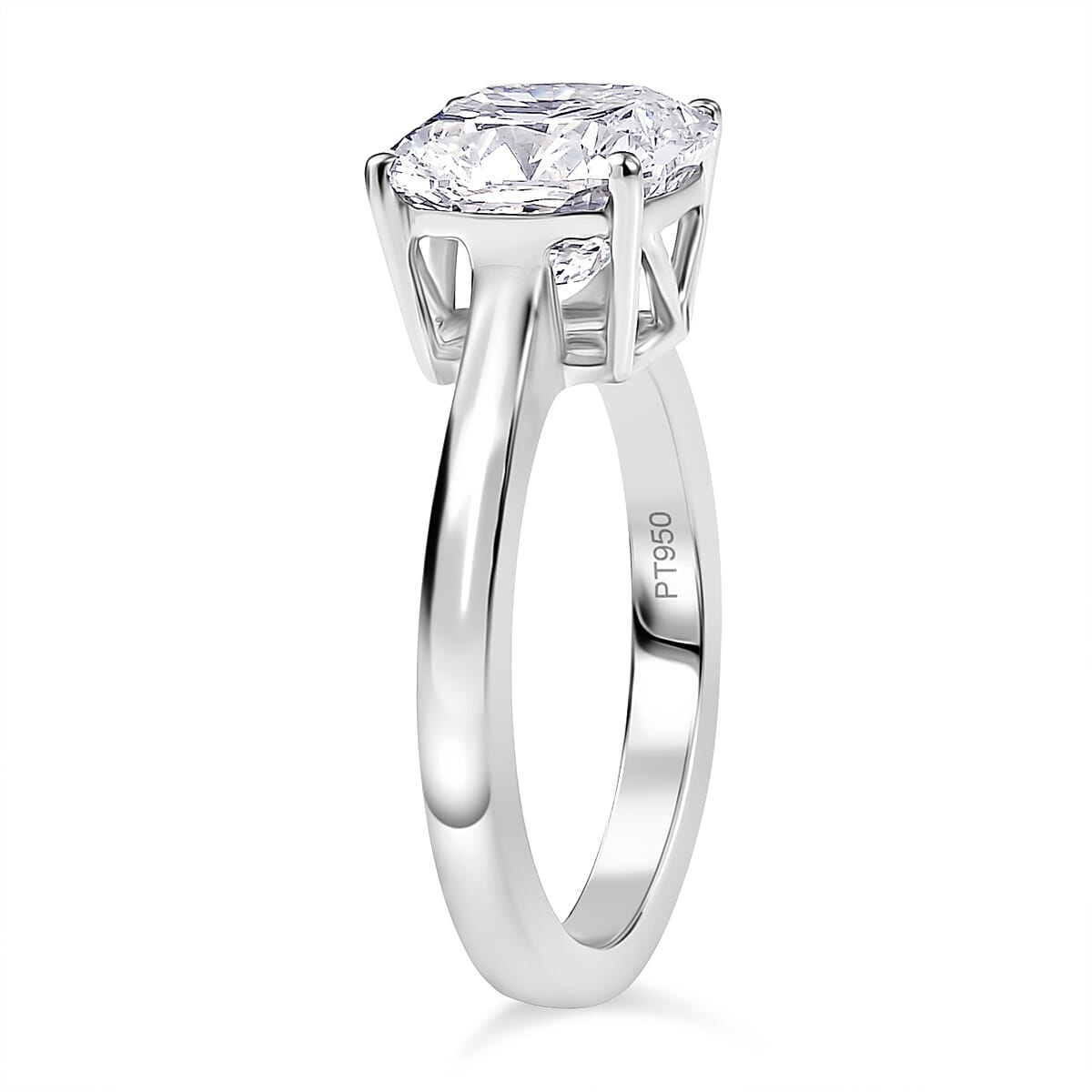 Luxuriant 950 Platinum VS Lab Grown Diamond G, VS Ring, Platinum Wt.6 Gms  3.000  Ct. 8230590 3