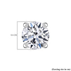 Luxuriant 9K White Gold Lab Grown Diamond (SI-GH) Earring with Push Back 1.50 Ct.