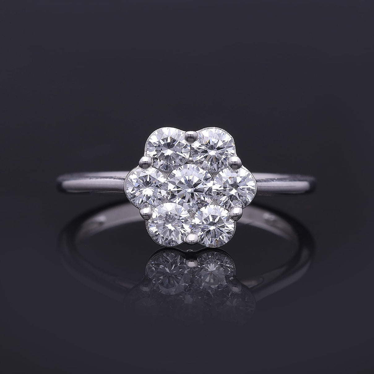Luxuriant 9K White Gold SGL Certified Lab Grown Diamond (VS-GH) Ring 1.02 Ct. 8330994 1