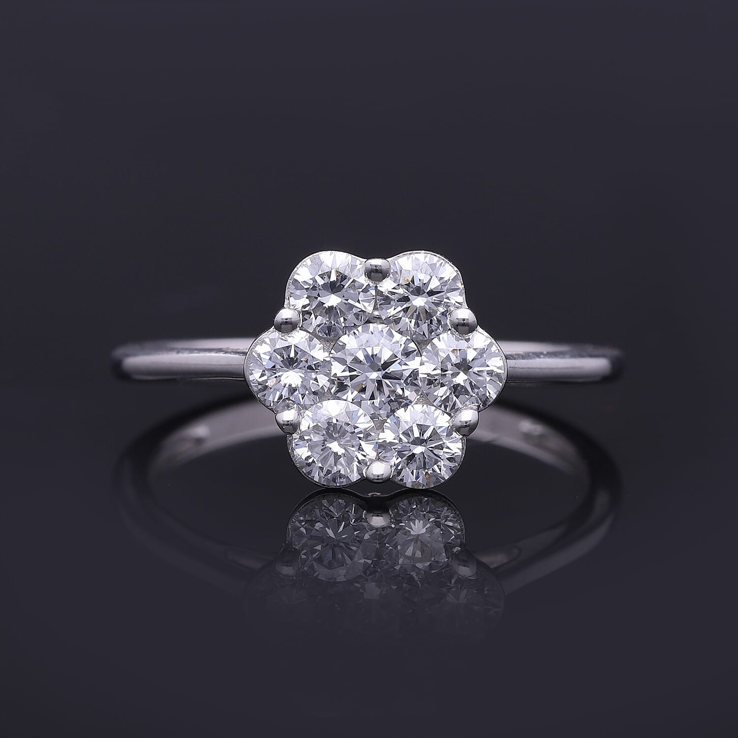 Luxuriant 9K White Gold SGL Certified Lab Grown Diamond (VS-GH) Ring 1.02 Ct. 8330994 1