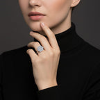 Luxuriant 9K White Gold SGL Certified Lab Grown Diamond (VS-GH) Ring 1.02 Ct.