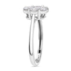Luxuriant 9K White Gold SGL Certified Lab Grown Diamond (VS-GH) Ring 1.02 Ct.