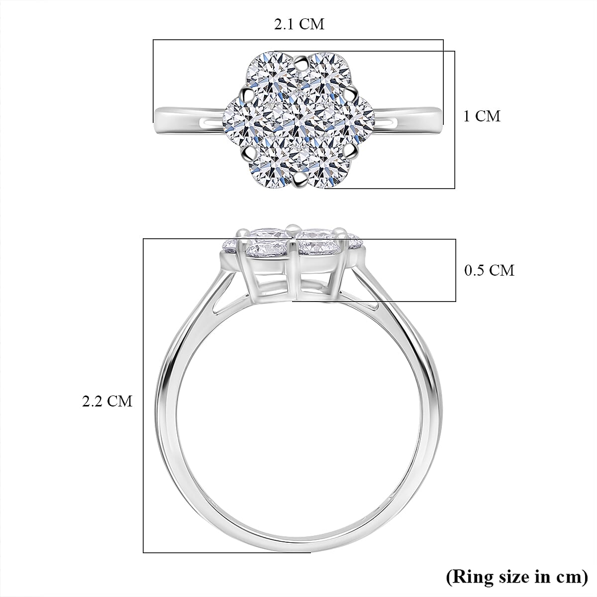 Luxuriant 9K White Gold SGL Certified Lab Grown Diamond (VS-GH) Ring 1.02 Ct. 8330994 5