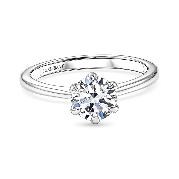 Luxuriant - 9K White Gold SGL Certified VS-E-F Lab Grown Diamond Solitaire Ring 1.00 Ct. 8517199 1