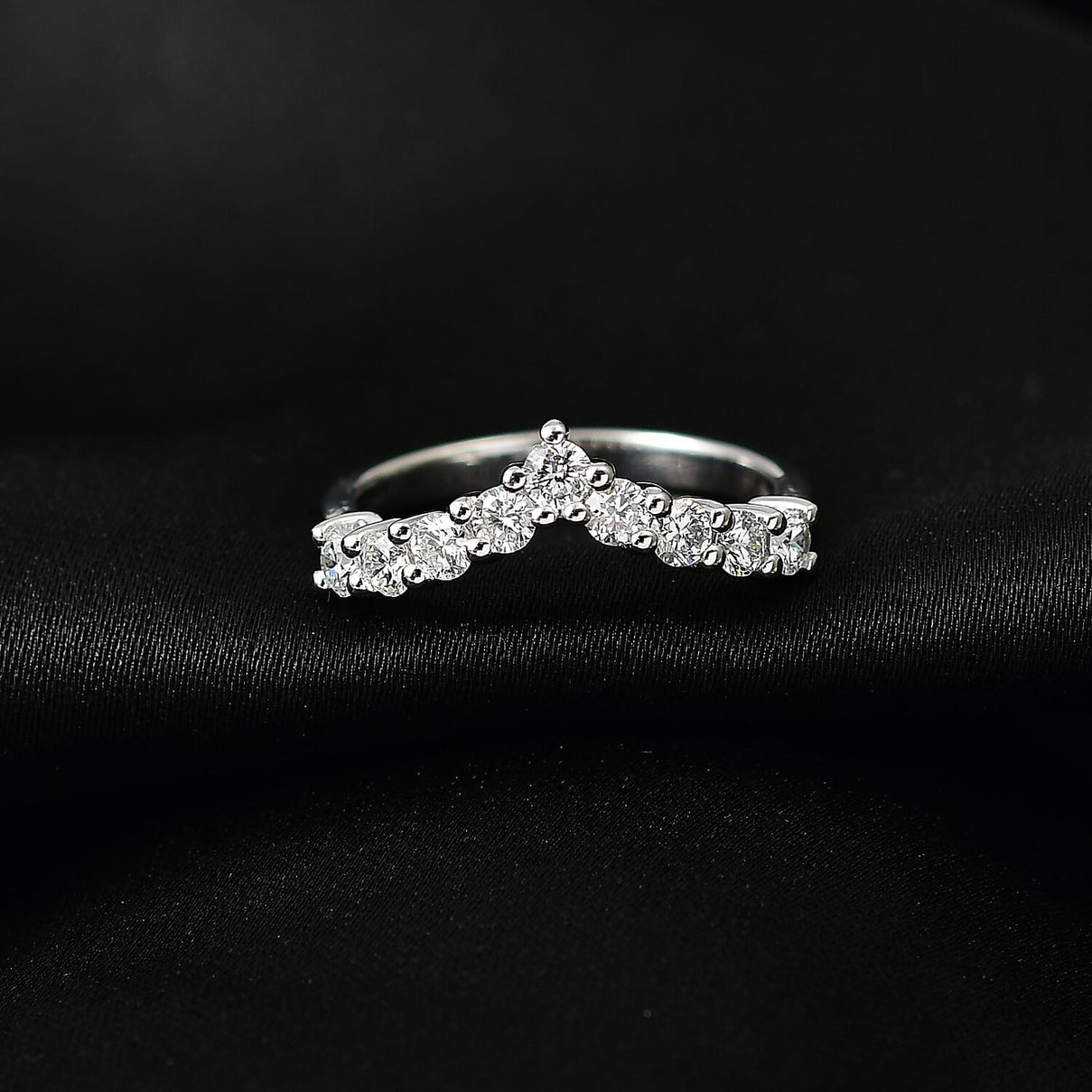 Luxuriant 9K White Gold Lab Grown Diamond (VS-EF) Ring 8244288 1