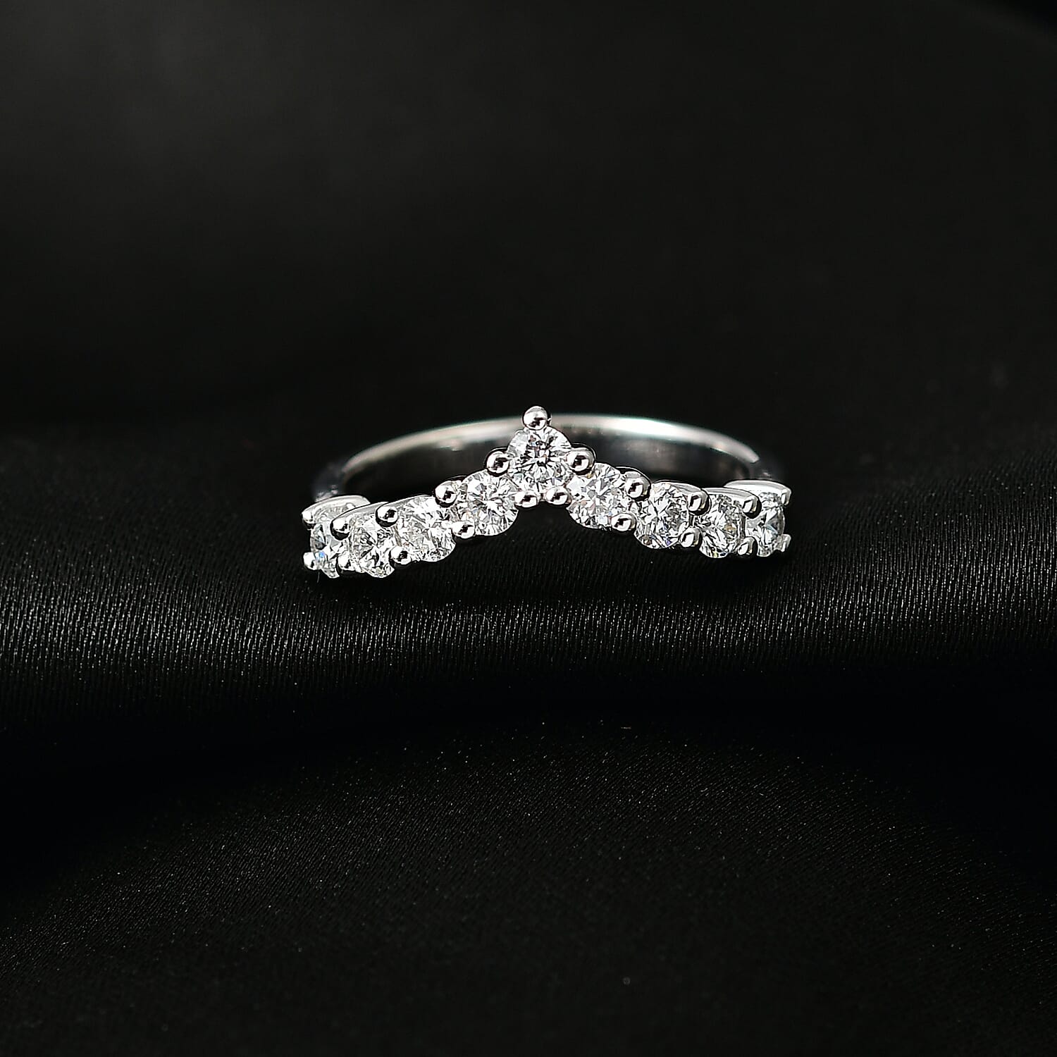 Luxuriant 9K White Gold Lab Grown Diamond (VS-EF) Ring 8244288 1