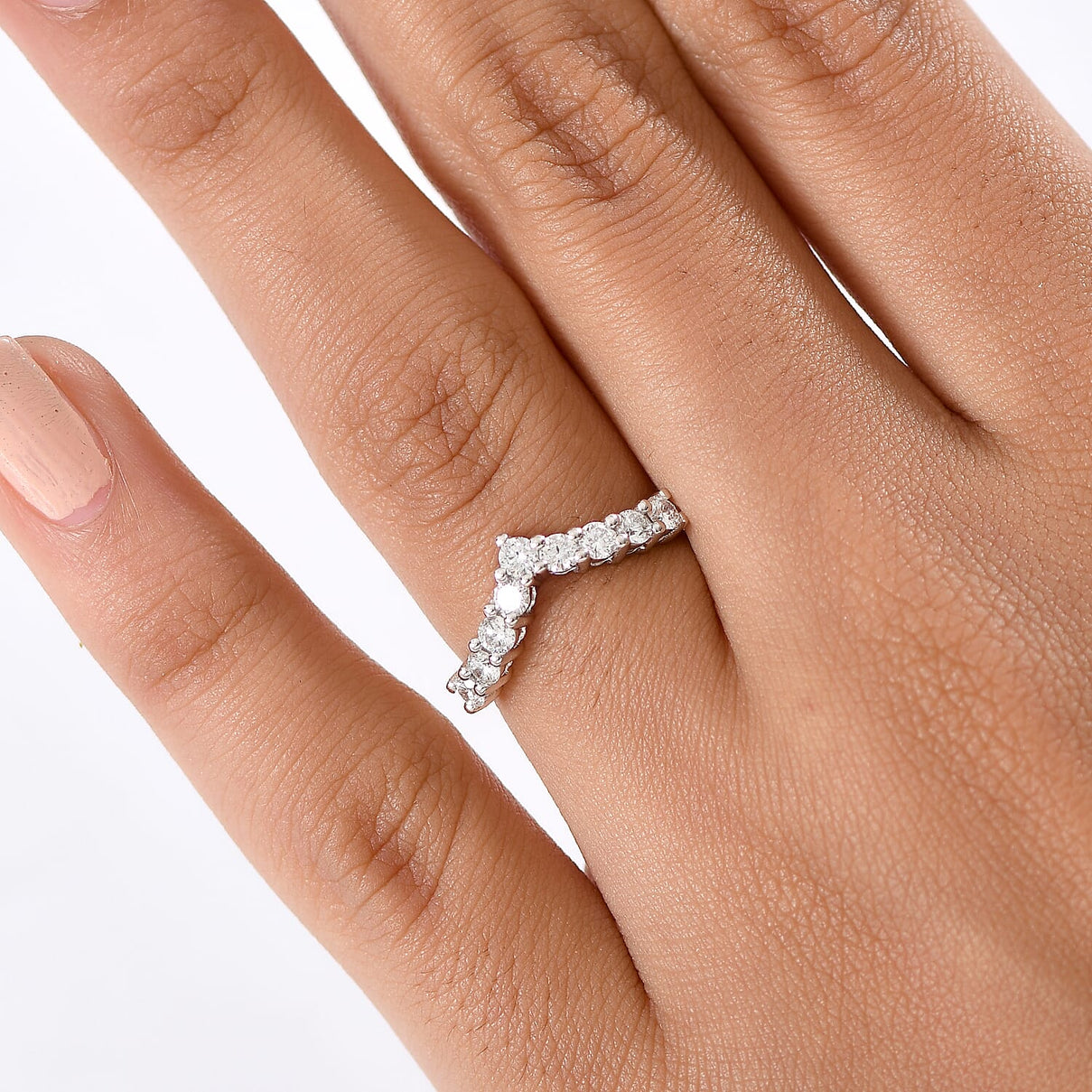 Luxuriant 9K White Gold Lab Grown Diamond (VS-EF) Ring 8244288 2