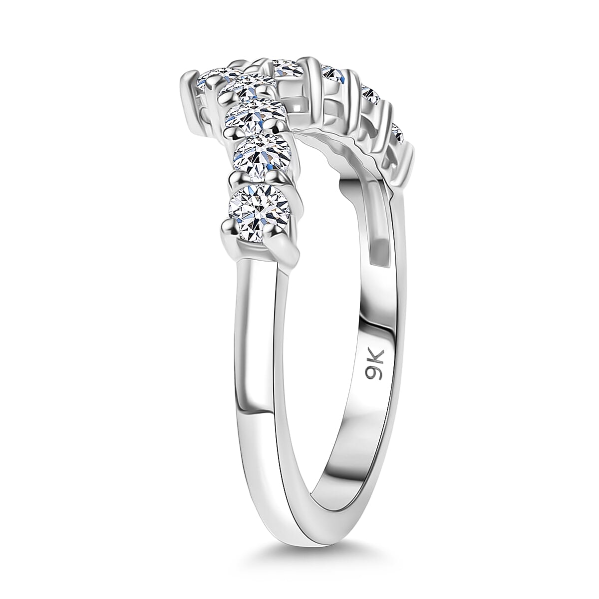 Luxuriant 9K White Gold Lab Grown Diamond (VS-EF) Ring 8244288 3