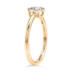 Luxuriant 9K Yellow Gold SI-GH Lab Grown Diamond Solitaire Ring 0.50 Ct, Gold Wt. 1.00 Gms