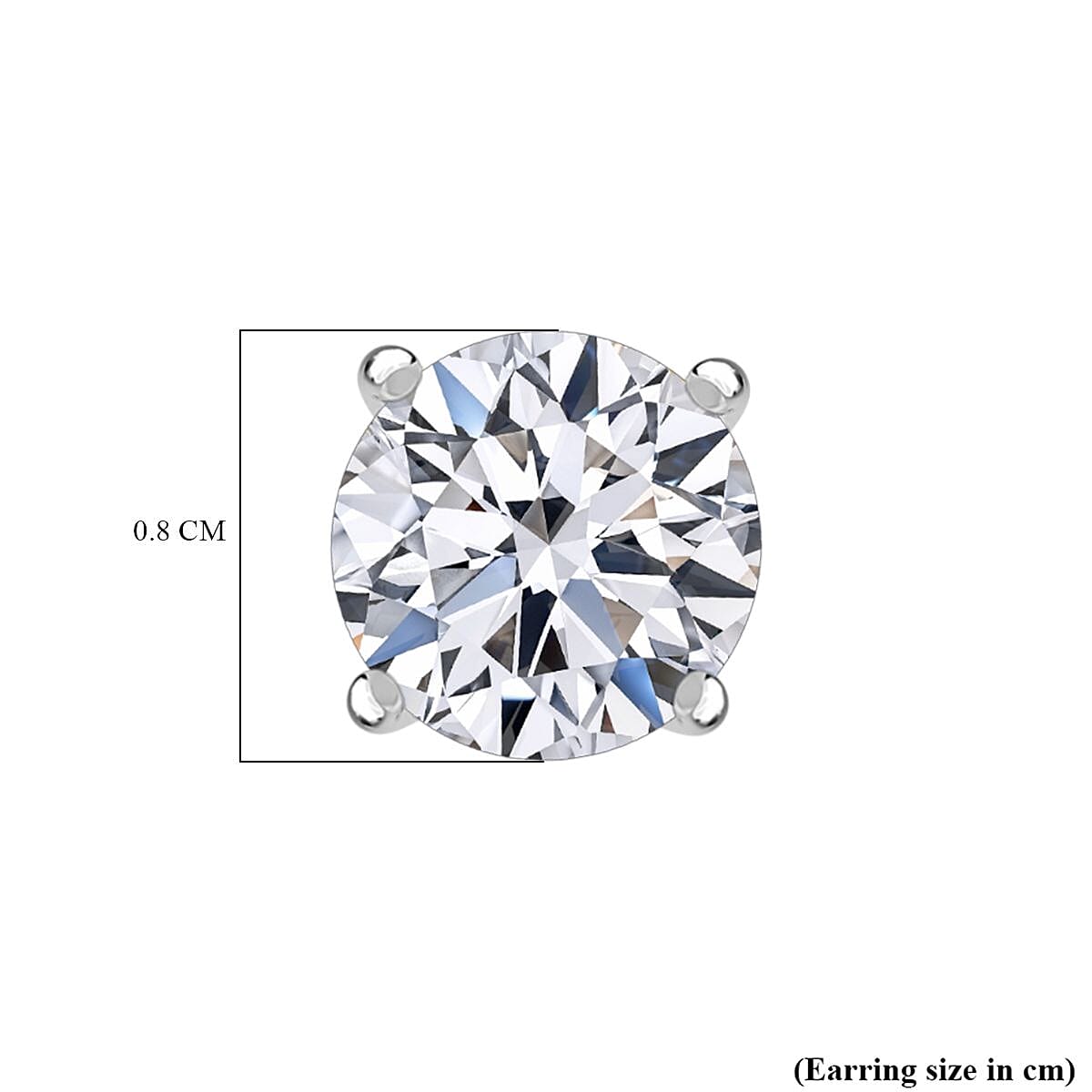 LUXURIANT 3 Ct. Lab Grown Diamond Solitaire Earrings in 9K Gold, SGL Certified 8267813 5