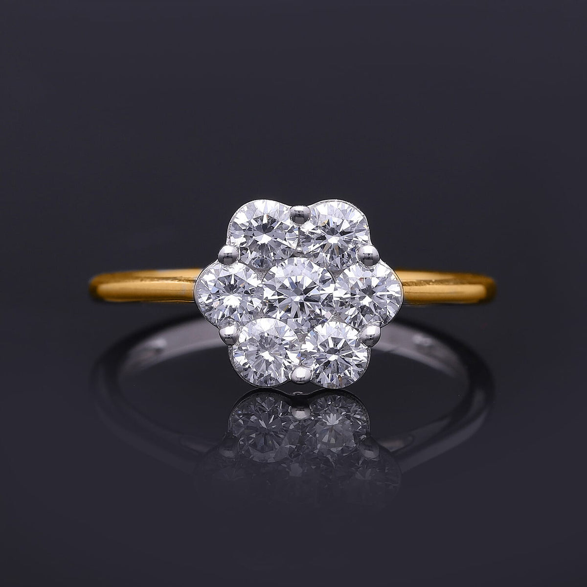 Luxuriant 9K Yellow Gold SGL Certified Lab Grown Diamond (VS-GH) Ring 1.00 Ct. 8349437 1