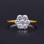 Luxuriant 9K Yellow Gold SGL Certified Lab Grown Diamond (VS-GH) Ring 1.00 Ct.