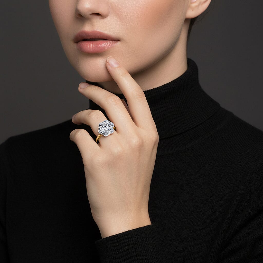 Luxuriant 9K Yellow Gold SGL Certified Lab Grown Diamond (VS-GH) Ring 1.00 Ct. 8349437 2
