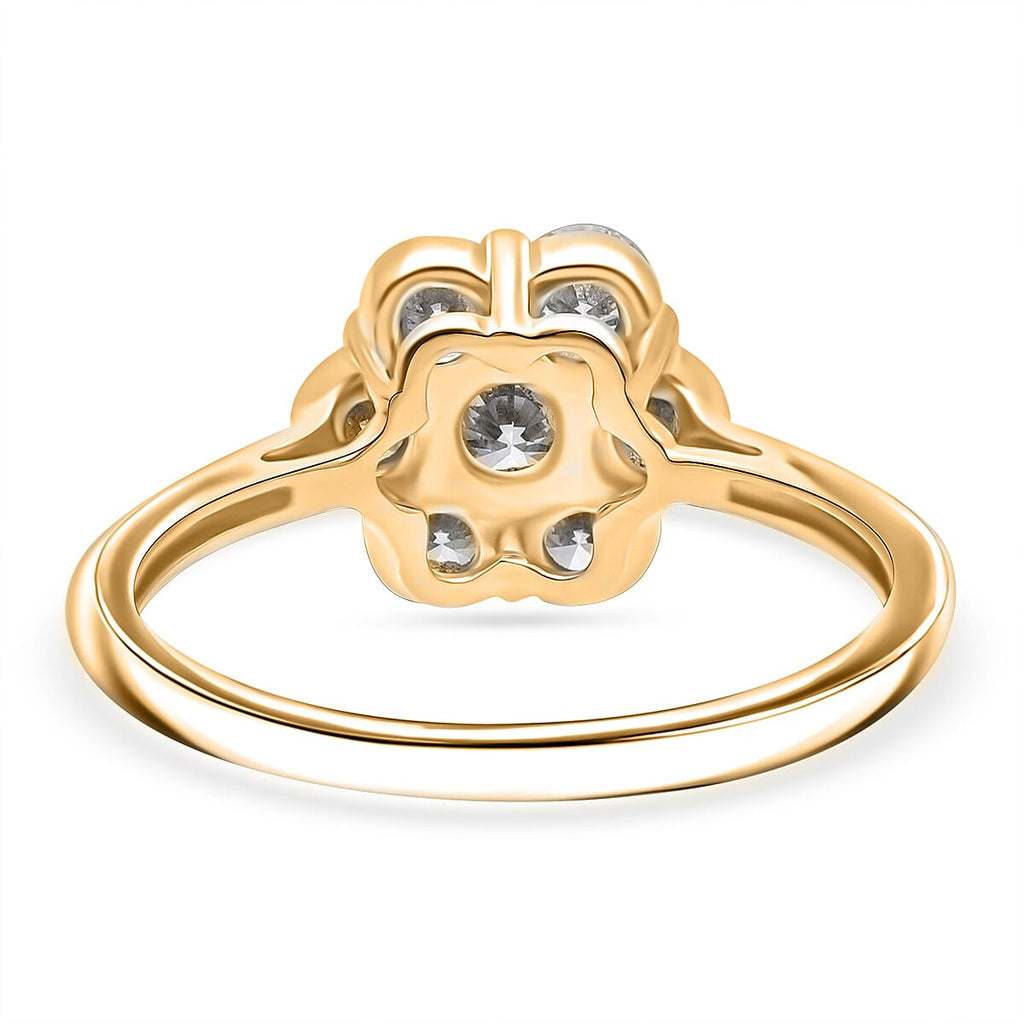 Luxuriant 9K Yellow Gold SGL Certified Lab Grown Diamond (VS-GH) Ring 1.00 Ct.