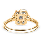 Luxuriant 9K Yellow Gold SGL Certified Lab Grown Diamond (VS-GH) Ring 1.00 Ct.