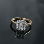 Luxuriant 9K Yellow Gold (VS-GH) Lab Grown Diamond Solitaire SGL Certified Ring 1.00 Ct.