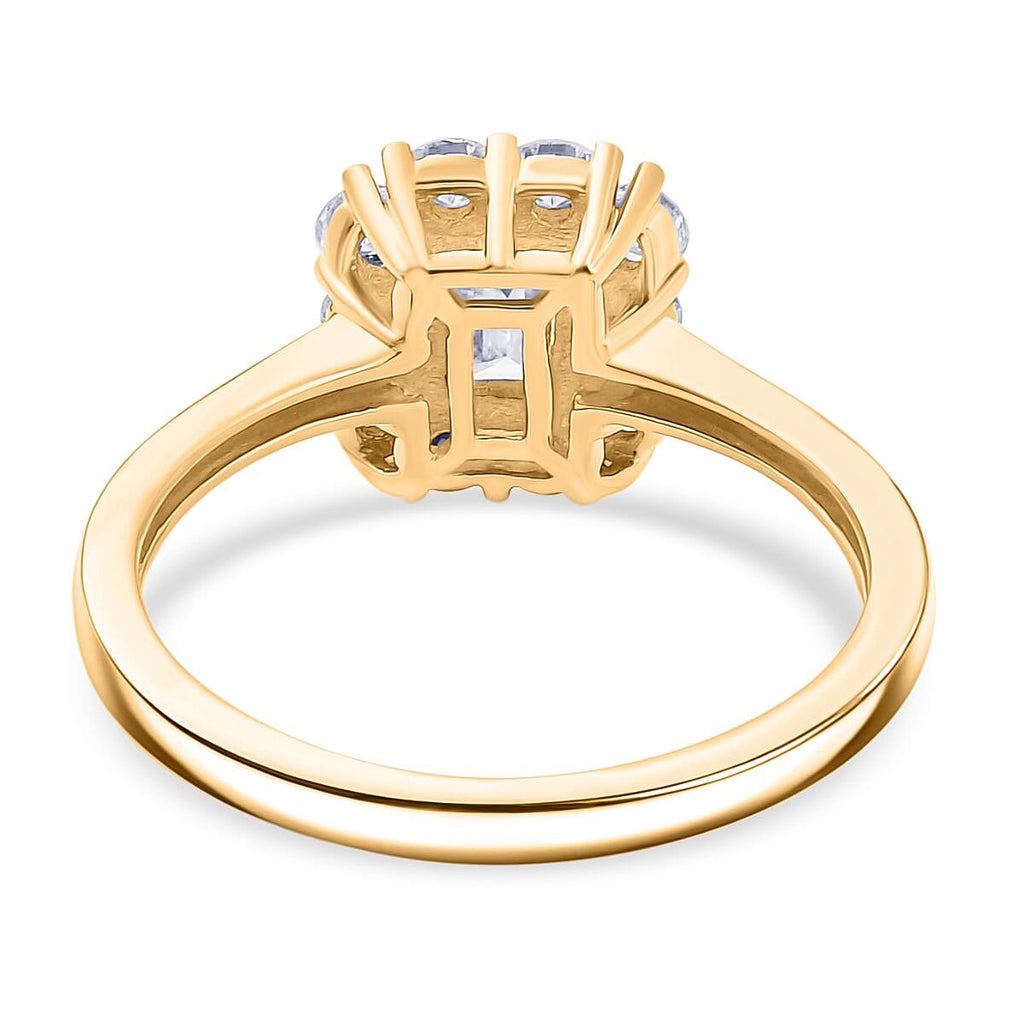 Luxuriant 9K Yellow Gold (VS-GH) Lab Grown Diamond Solitaire SGL Certified Ring 1.00 Ct.
